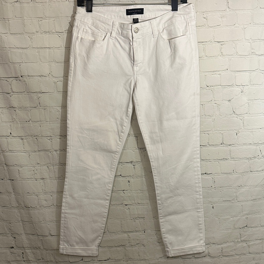 Banana Republic New Women's White Skinny Fit Jeans